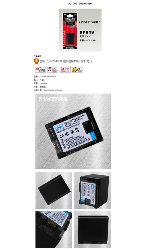 桑格 BP819 数码相机电池选购与销售指南